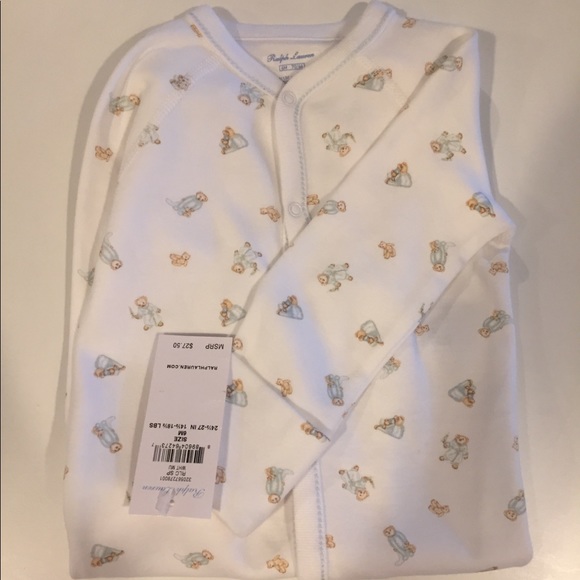 Ralph Lauren Other - Ralph Lauren Polo Bear 6 Month Footie Sleeper Ralph Lauren Other - Ralph Lauren Polo Bear 6 Month Footie Sleeper